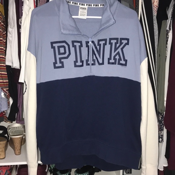 PINK Victoria's Secret Sweaters - Victoria Secret quarter zip sweatshirt